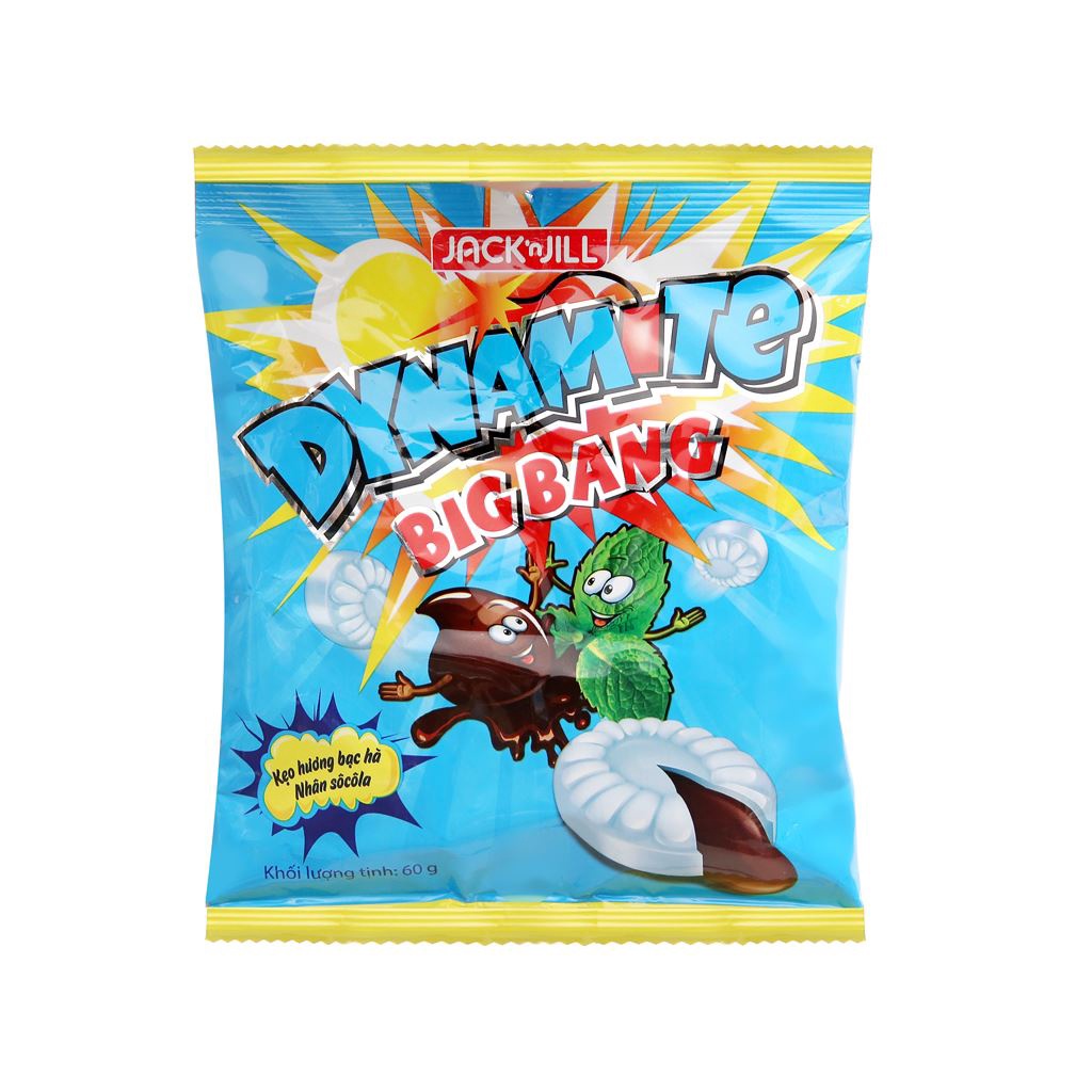 Kẹo Cứng Bạc Hà Nhân Sô Cô La Dynamite Jack'n Jill