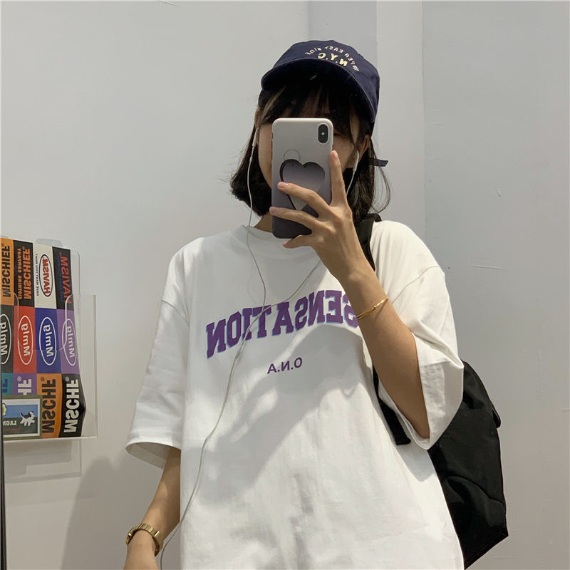 NRVP Áo Thun Ngắn Tay Cổ Tròn Phong Cách Trẻ Trung Thời Trang Cho Nữ 2021