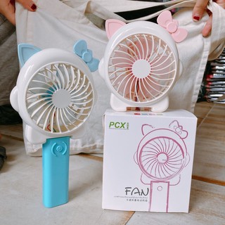 Quạt sạc Mini có đèn 2 công dụng cầm tay và để bàn cực mát