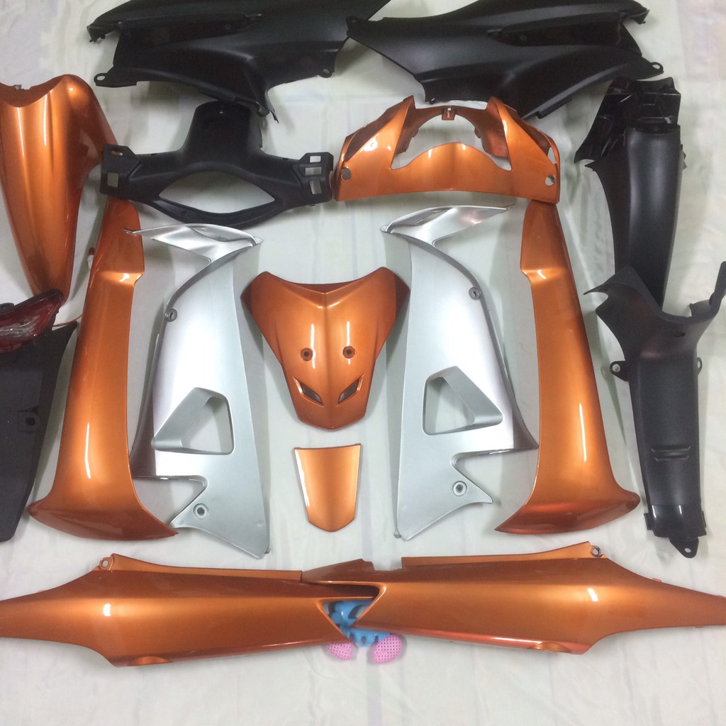 Dàn áo xe wave rs  -wave S100 -wave A - Alpha đời 2006 đến 2016 màu CAM