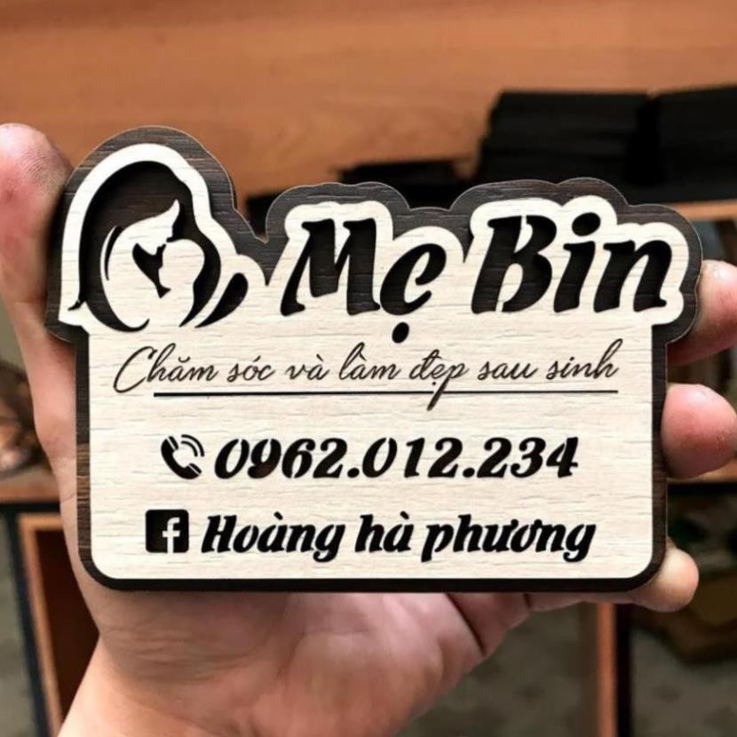Bảng Tên Shop Mini Bằng Gỗ (đạo cụ chụp ảnh) hiết kế theo yêu cầu của khách hàng