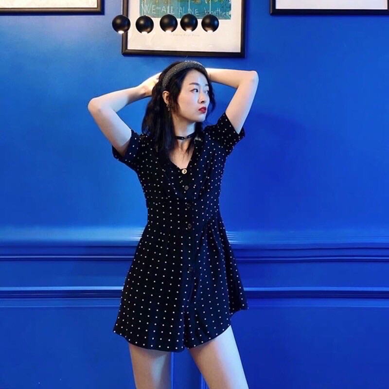 Jumsuit chấm bi Peacebird