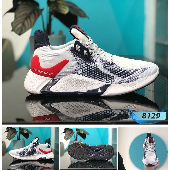 [ Full Box ] - Giày Thể Thao Nam Adidas Aphabounce Bản Mới Nhất 2020 - Phiên Bản Trằng Đỏ | BigBuy360 - bigbuy360.vn