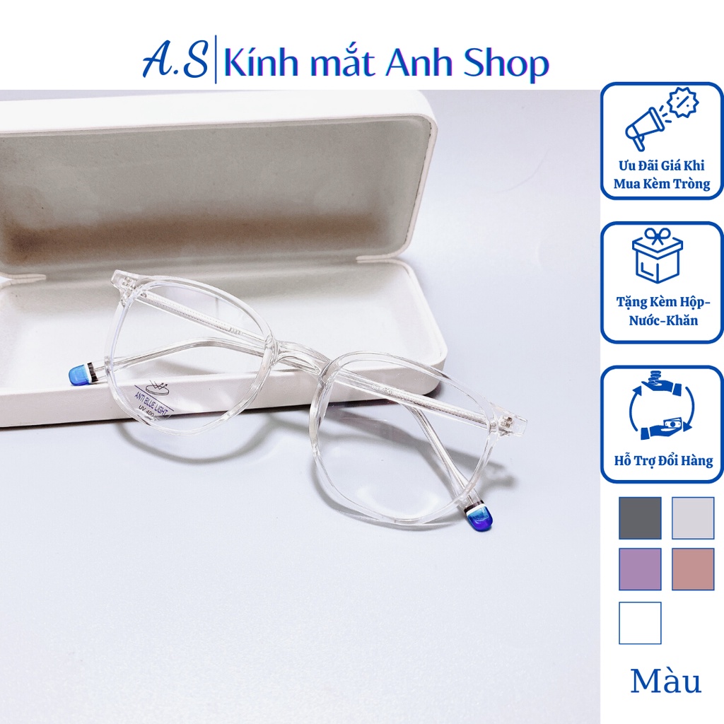 Gọng kính bầu vuông lục giác thời trang chất liệu nhựa dẻo cốt kim loại bền đẹp nhận cắt cận viễn loạn 8312