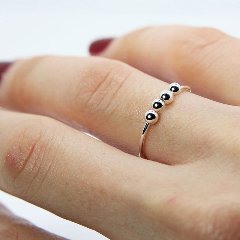 Nhẫn Xoay Mạ Đồng Giảm Căng Thẳng Cho Nam Nữ