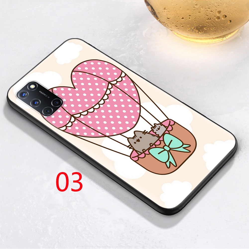 Ốp Lưng Silicone Họa Tiết Mèo Pusheen Thời Trang Cho Oppo Find X2 Pro A5 A9 2020 A3S A5S A71 A12 A12E