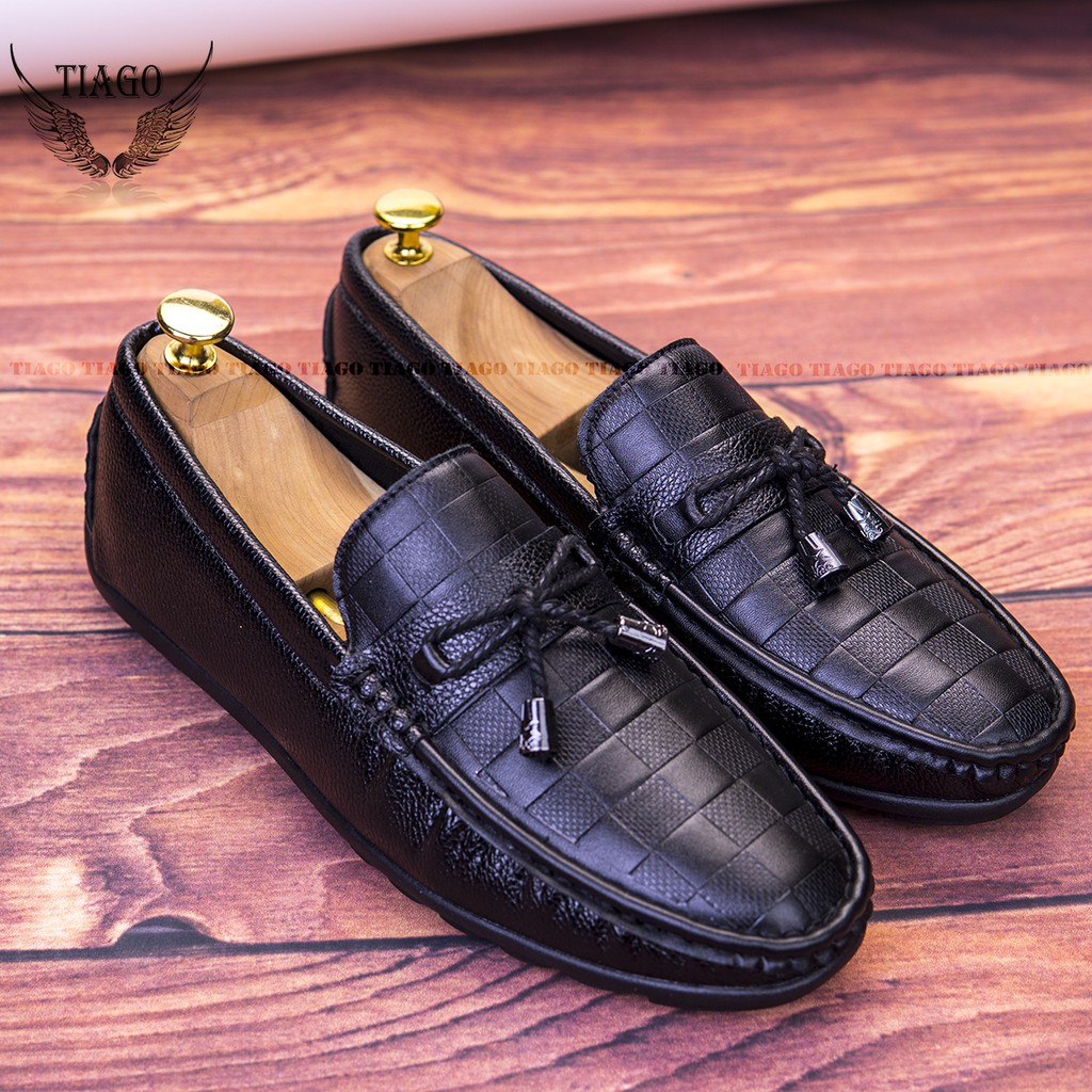 Giày Lười Nam DA Cao Cấp Đế Cao Su Êm Cực Bền Hàng Việt Nam [CARO]