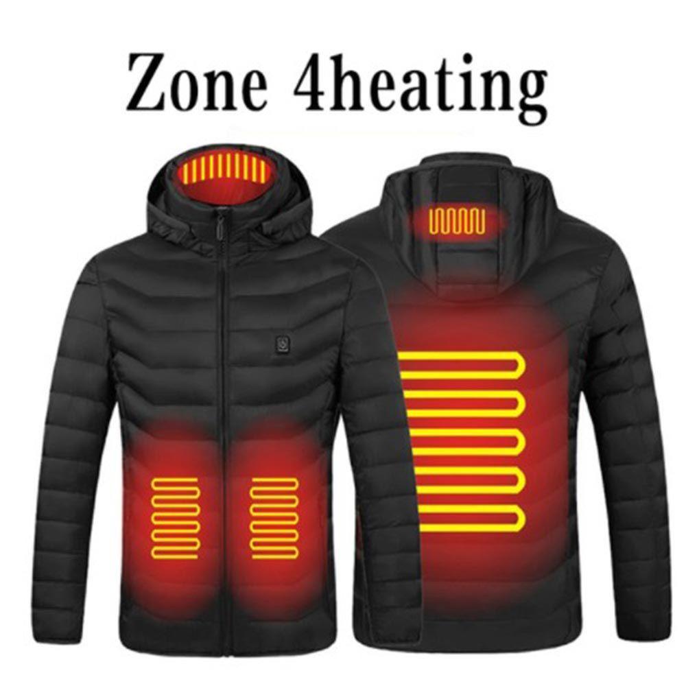 Áo Khoác Sưởi Ấm Không Tay Có Mũ Trùm Đầu Sạc Usb Thời Trang Mùa Đông Cho Nam Và Nữ