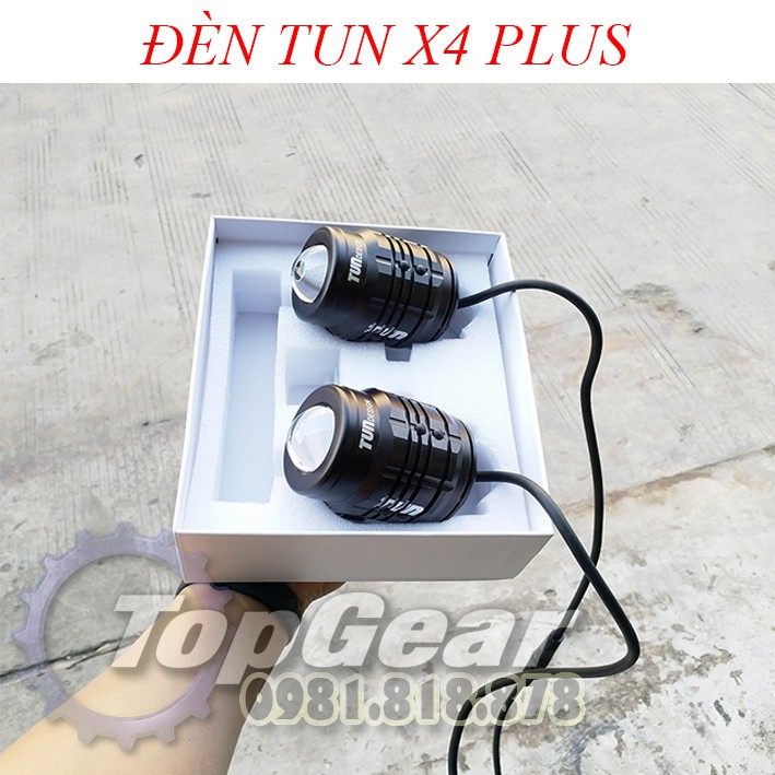 Đèn Trợ Sáng TUN X4 Plus - Bi Cầu Siêu Sáng &lt;TOPGEAR&gt;