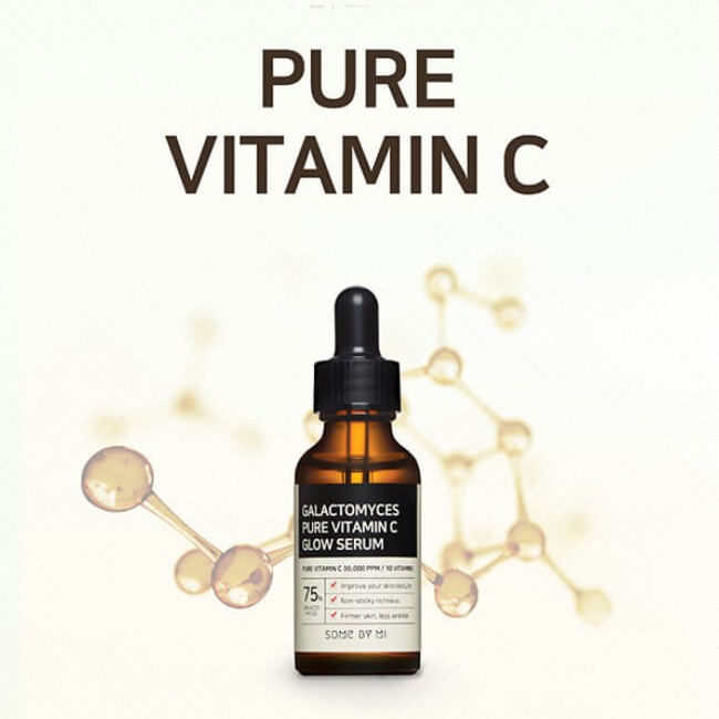 Tinh Chất Dưỡng Trắng Nuôi Dưỡng Làn Da Sáng Mịn Từ Bên Trong Some By Mi Galactomyces Pure Vitamin C Glow Serum