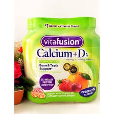 Kẹo Dẻo Canxi Vitafusion Calcium + D3 500mg 100 Viên
