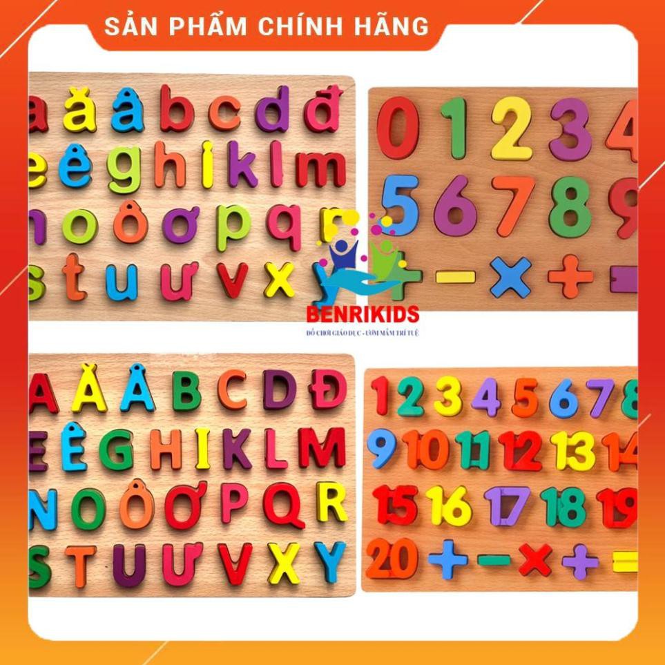 [Mã LIFETOYS1 giảm 30K đơn 99K] [RẺ NHẤT] Đồ Chơi Gỗ Bảng Chữ Cái,Số Và Phép Tính Nổi Bằng Gỗ Cho Bé Học Mà Chơi