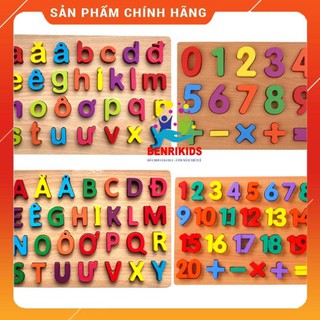 [RẺ NHẤT] Đồ Chơi Gỗ Bảng Chữ Cái,Số Và Phép Tính Nổi Bằng Gỗ Cho Bé Học Mà Chơi
