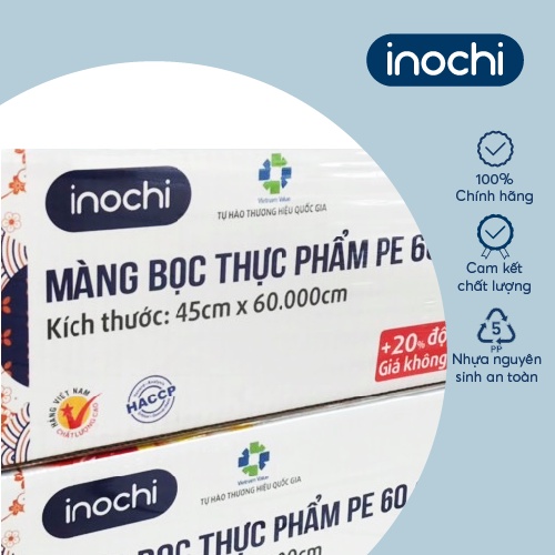 Màng bọc thực phẩm Inochi - PE Shinsen 45cm x 60000cm