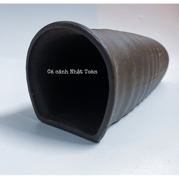 ỐNG GỐM SỨ CHO CÁ NÚP VÀO TRANG TRÍ BỂ CÁ 18x5x6cm