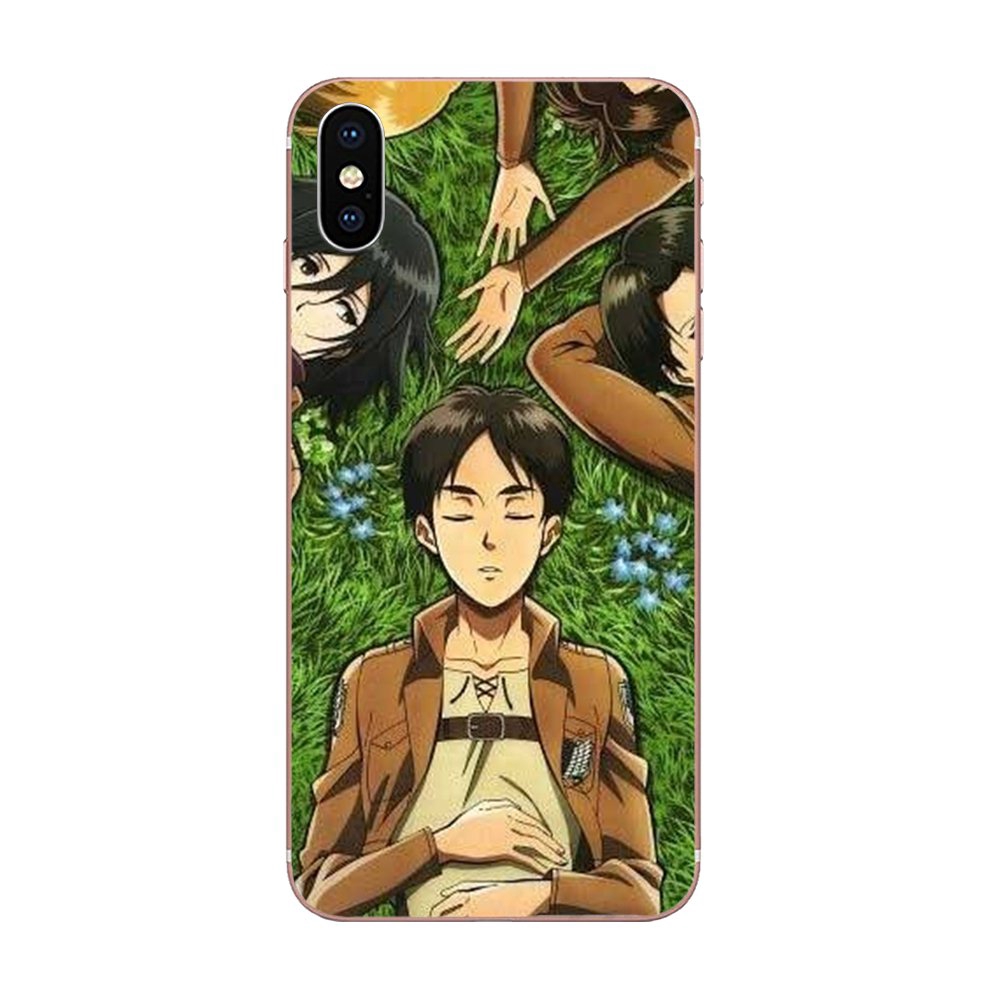 Ốp Điện Thoại Tpu Trong Suốt Hình Attack On Titan Levi Mikasa Cho Samsung Galaxy J3 J5 J6 J7 Note 8 S6 S7 S8 S9 S10 Edge Plus 2016 2017 2018