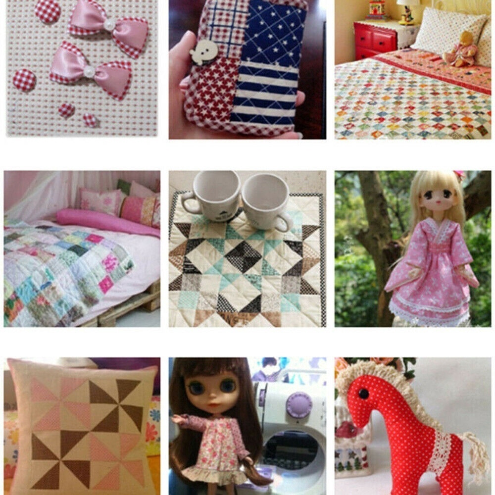 Bộ 100 Miếng Vải Cotton In Họa Tiết Kích Thước 10x10cm