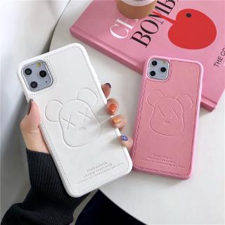 Ốp lưng da mềm in họa tiết KAWS cho iPhone 11 12 Pro Max 6 6s 7 8 Plus X Xs Max XR 12mini