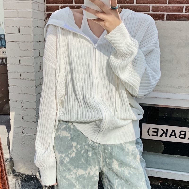 Áo khoác Cardigan dệt kim dáng mỏng dài tay màu trơn phong cách Hàn Quốc mùa xuân hè trẻ trung cho nữ