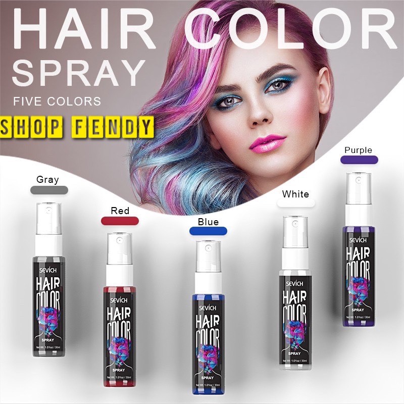 {Rẻ Vô Địch} Chai Xịt Đổi Màu Tóc Tạm Thời  Sevich 05 màu cá tính | BigBuy360 - bigbuy360.vn