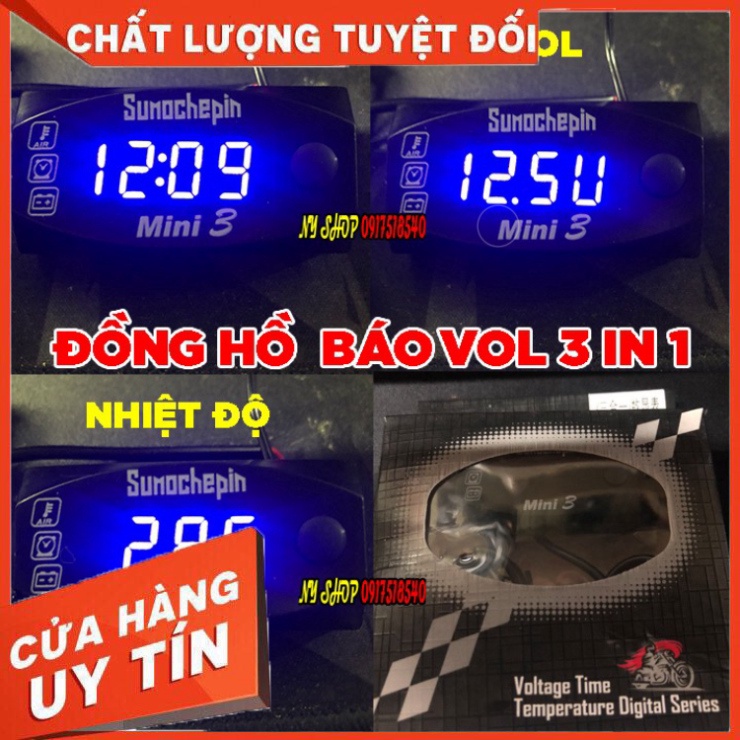 ĐỒNG HỒ BÁO VOL 3 IN 1 MINI 3  Sản Phẩm Chuẩn Như Hình