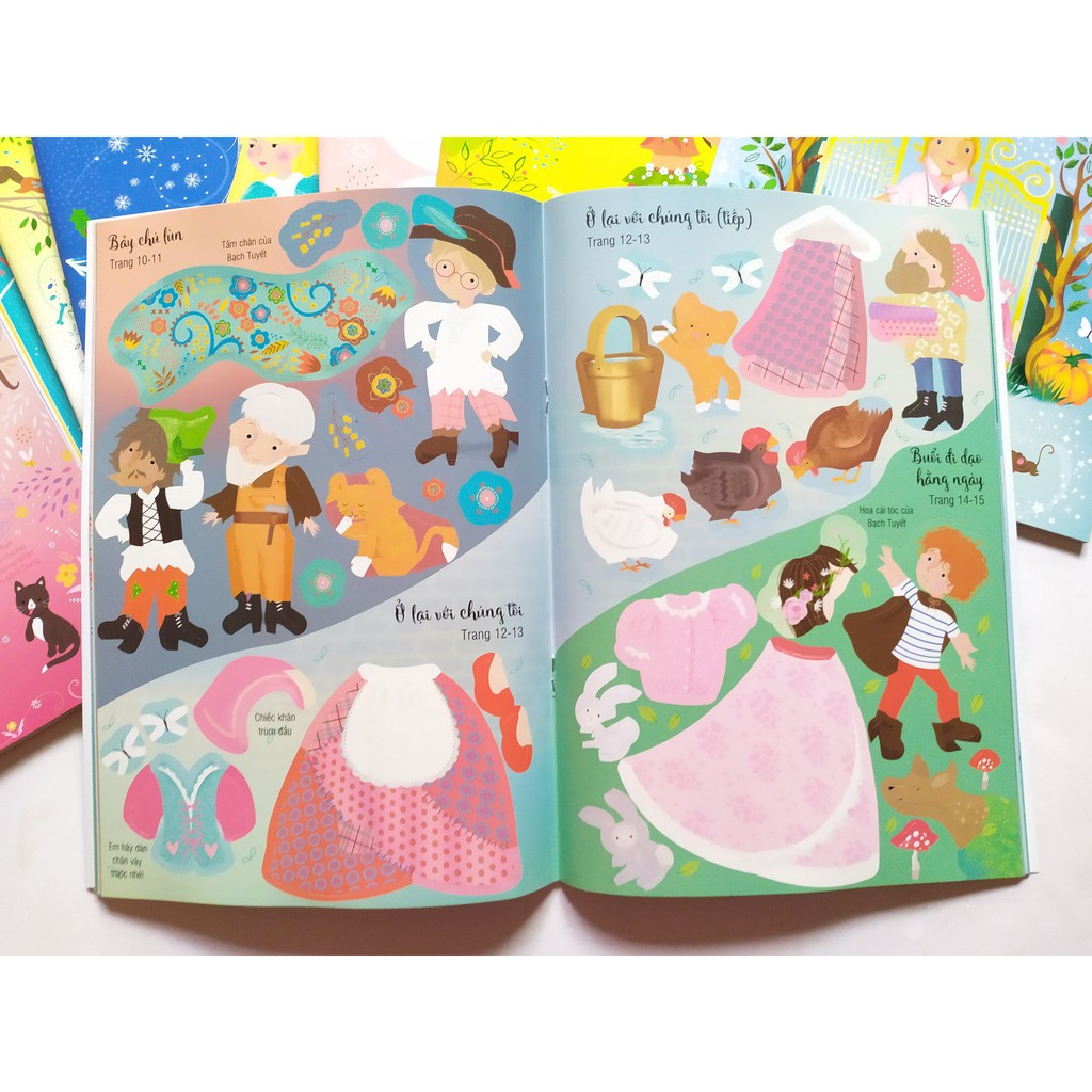 Sách - Sticker Dolly Dressing - Dán Hình Sáng Tạo Trang Phục Búp Bê - Chọn Lẻ