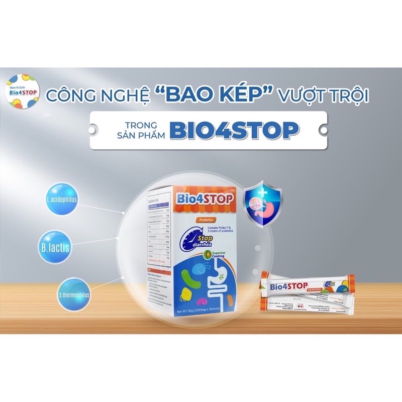 Men vi sinh Bio4Stop  / Hộp 30 gói