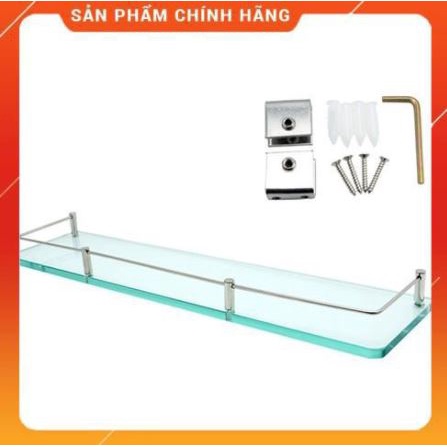 Kệ kính ( kệ gương) phòng tắm inox - Kiếng cường lực siêu chắc chắn- BH 12 tháng