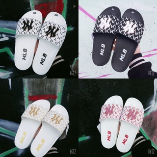 Dép unisex 𝐌-𝐋-𝐁 𝗡-𝗬 ❤️freeship + hộp❤️ dép mlb bóng chày quai ngang thể thao nữ thêu ny-ny nổi nhiều màu xịn