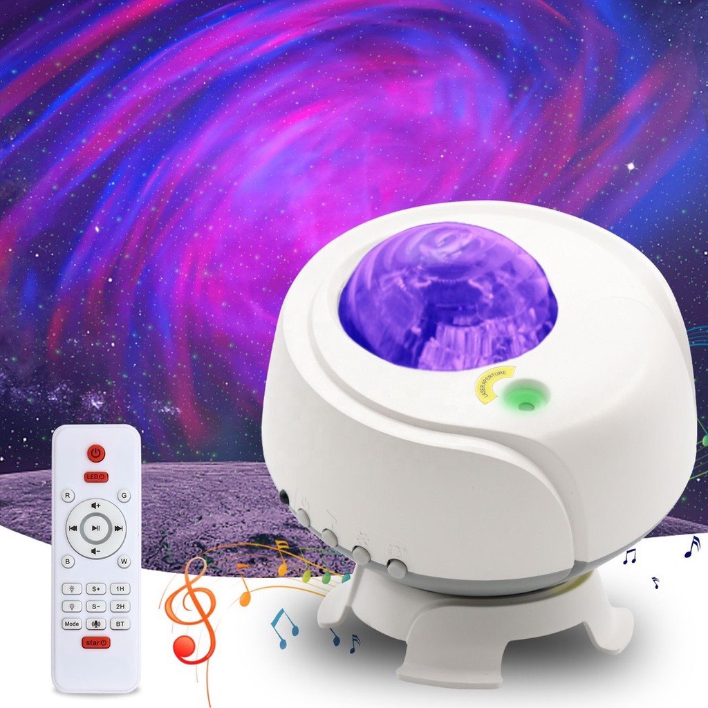 Đèn Led Thiên Hà V10 Lốc Xoáy, Nháy Theo Nhạc Tích Hợp Loa Bluetooth, Đèn Trang Trí Phòng Ngủ, Đèn Phòng Bay