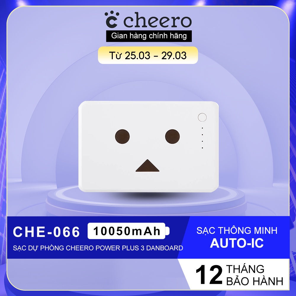 Pin Sạc Dự Phòng CHEERO Power Plus Danboard CHE-066 10050mAh - Hàng Chính Hãng