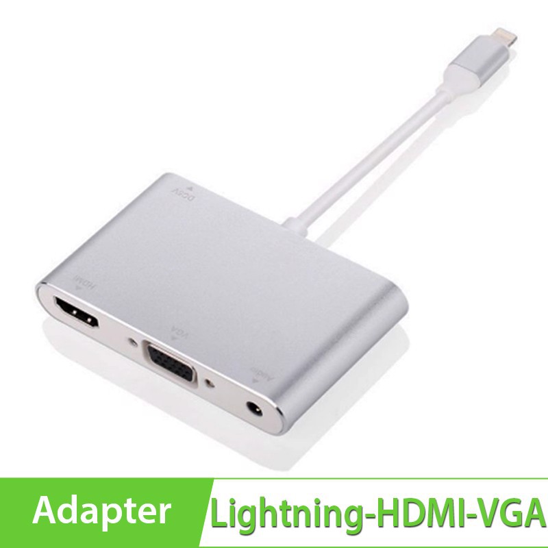  Cáp Chuyển Lightning To HDMI / Vga / Audio Dành Cho Iphone / Ipad