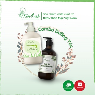 Combo Dầu Gội và Dầu Xả Thảo Mộc - Kích Thích Mọc Tóc Chắc Khỏe - Giảm Gãy Rụng Chẻ Ngọn Tóc, Nấm, Ngứa Da Đầu