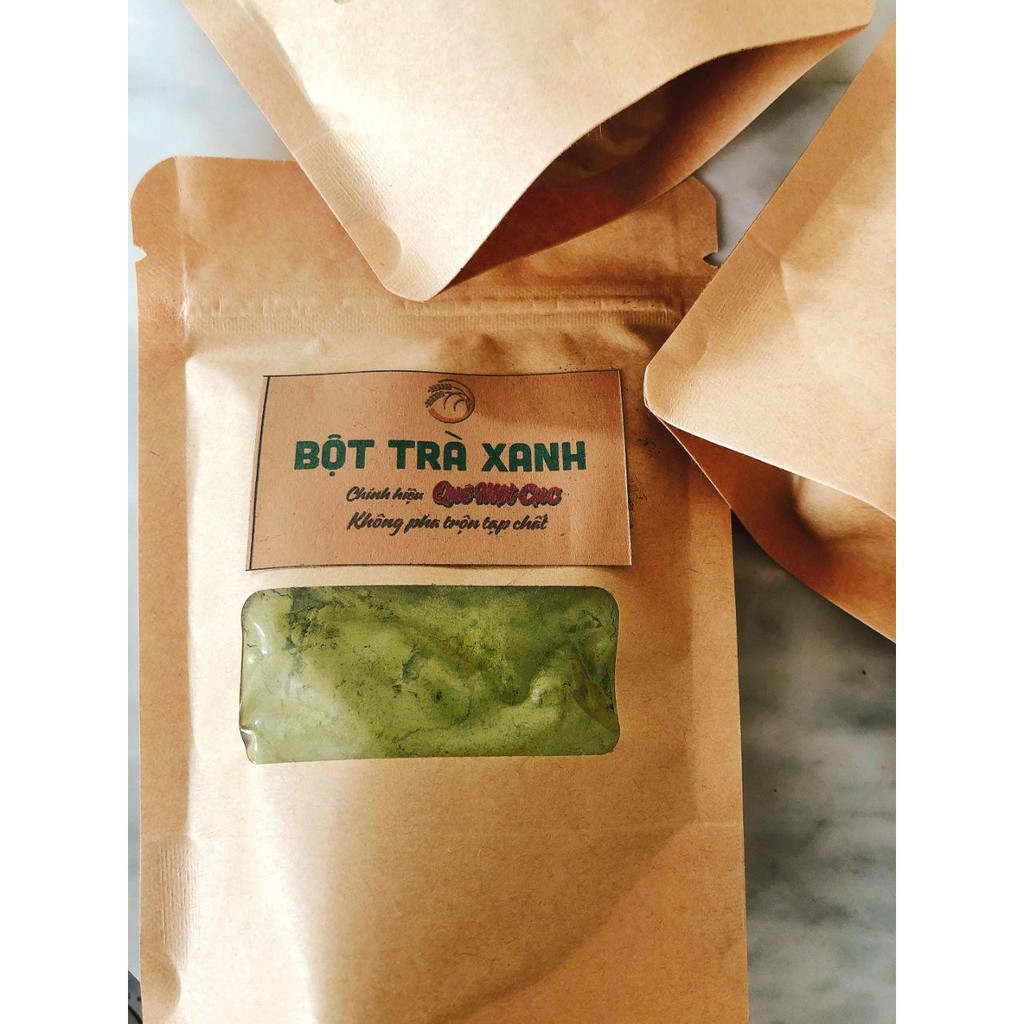 Bột mặt nạ  mask 10 loại nguyên chất: bột trà xanh; bột đậu đỏ; bột yến mạch 100G - HANDMADE BY QUÊ MỘT CỤC