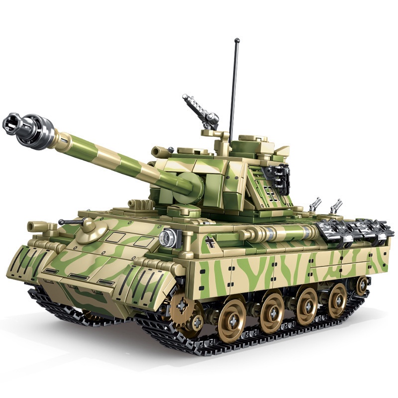 Bộ lắp ráp SY 0108 xe tank leopard xe quân sự WWII