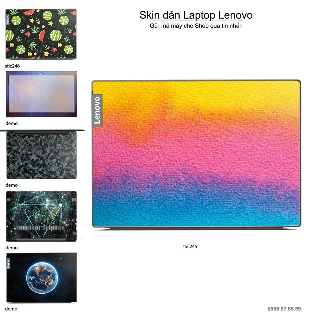 Skin dán Laptop Lenovo in hình Hoa văn sticker nhiều mẫu 40 (inbox mã máy cho Shop)