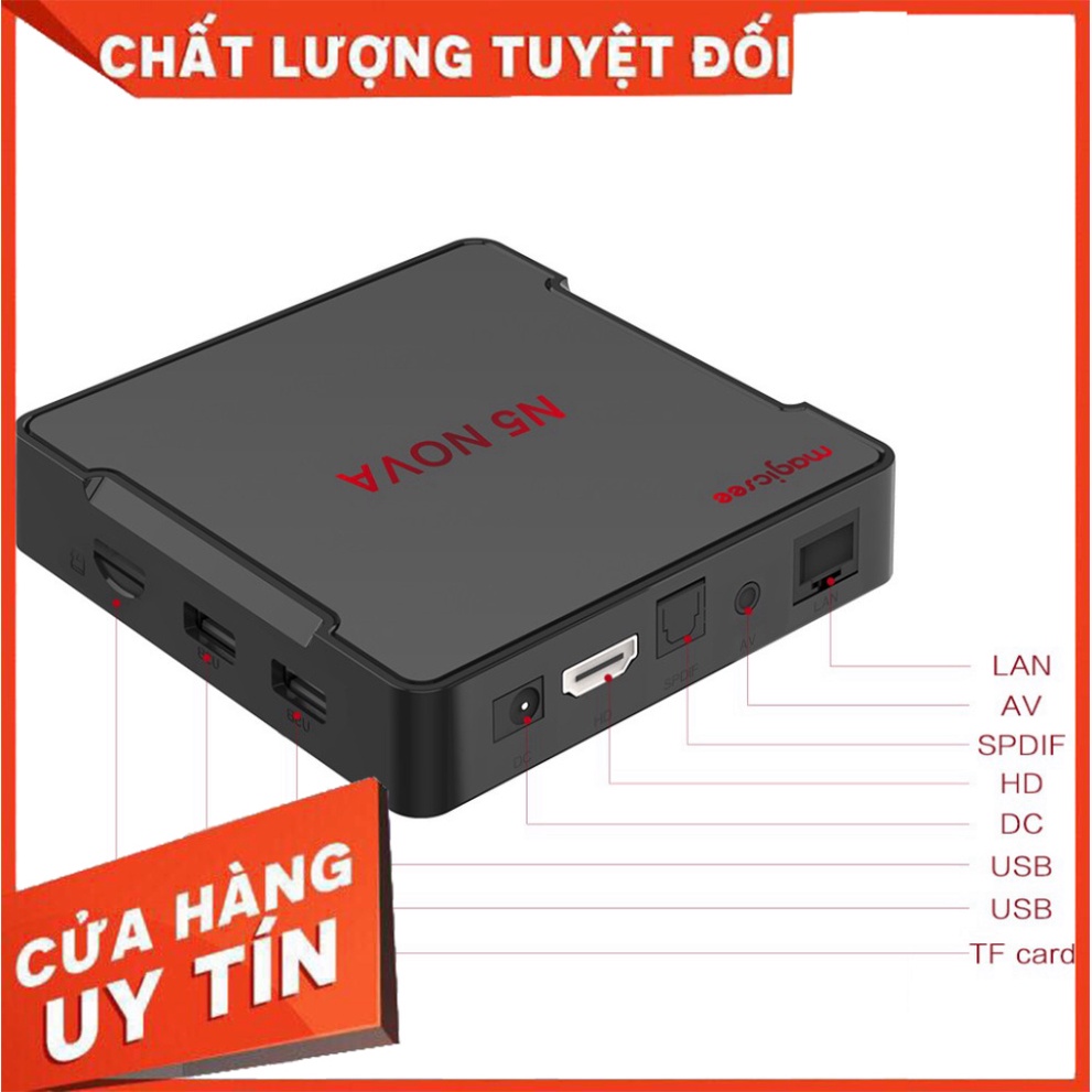 GIÁ CỤC KHỦNG Android Tivi Box Magicsee N5 Nova - Ram 4GB. Rom 32GB, Android 9.0 - chỉ đạo Voice s GIÁ CỤC KHỦNG