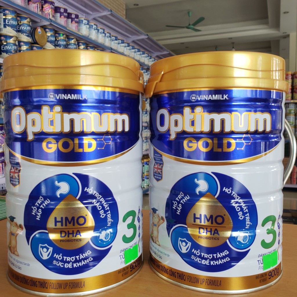 Bộ 2 lon Sữa Bột Vinamilk Optimum Gold số 3 850g