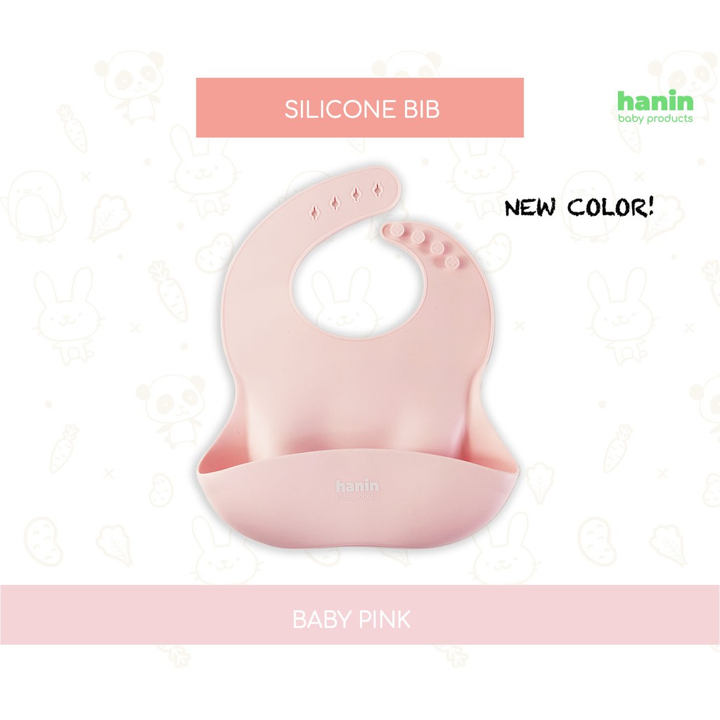 Yếm Máng Ăn Dặm Silicon Hanin Baby chính hãng - Siêu mềm, dày dặn , an toàn cho bé
