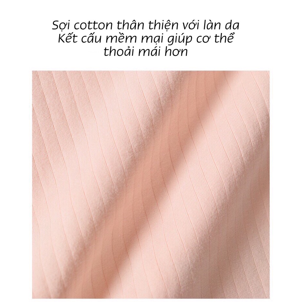 Quần Lót Nữ Cotton Gân Tăm Mềm Mại 🍍 Quần Lót Cotton Chống Viêm Kháng Khuẩn Họa Tiết Tim nhỏ