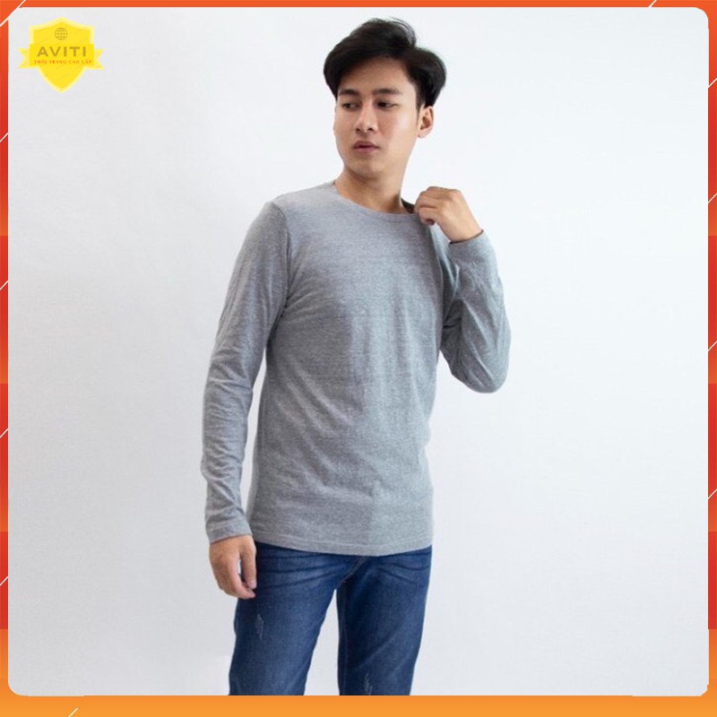 Áo thun nam dài tay AVITI hàng xuất dư AT54 | BigBuy360 - bigbuy360.vn