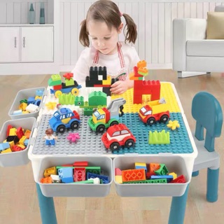 Bàn lego đa năng kiêm bàn học cho bé
