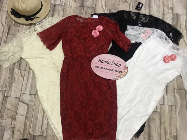 Đầm body phối ren cực đẹp( hình thật + video của shop)