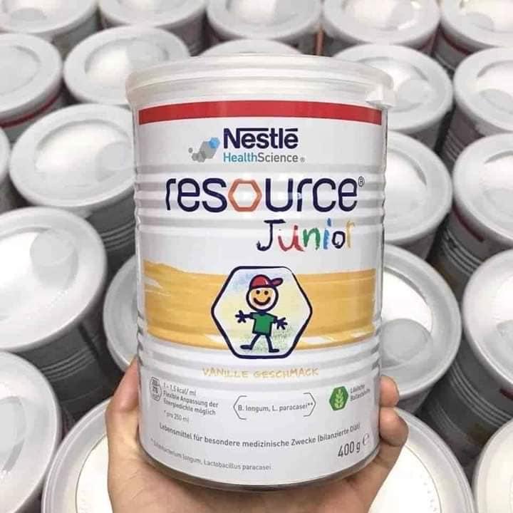 Sữa  tăng cân, phát triển chiều cao thể chất cho bé Resource Junior Nestle chuẩn Đức 400g