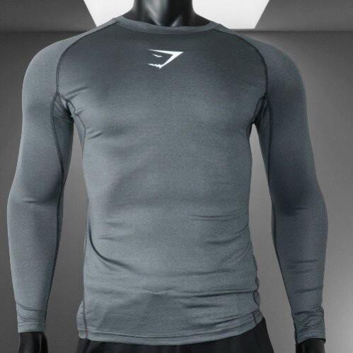 Áo thể thao nam dài tay GYMSHARK Body chuẩn men GS0002- Key Sport chuyên đồ thể thao nam tập GYM, YOGA ❕ ྇