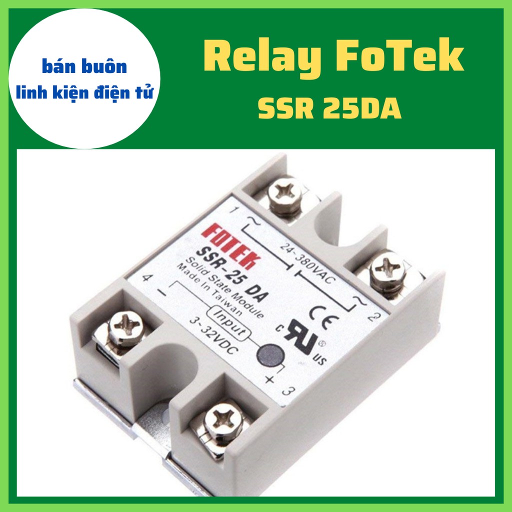 Rơ le fotek ssr,relay, rơ le  loaij 25 DA, SSR 25DA, Fotek