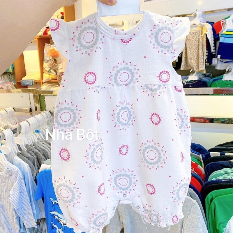 [mã SRMA9673 giảm 50% tối đa 20k đơn 0đ]Siêu phẩm Body đùi xô cotton cho bé gái 9-24m