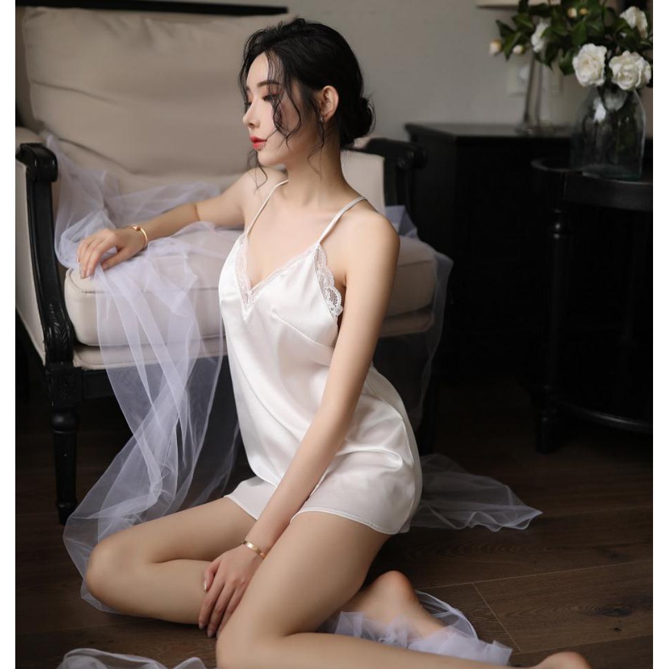 Váy ngủ ren quyến rũ siêu xinh phong cách Hàn Quốc hàng Quảng Châu Cao Cấp NA1368