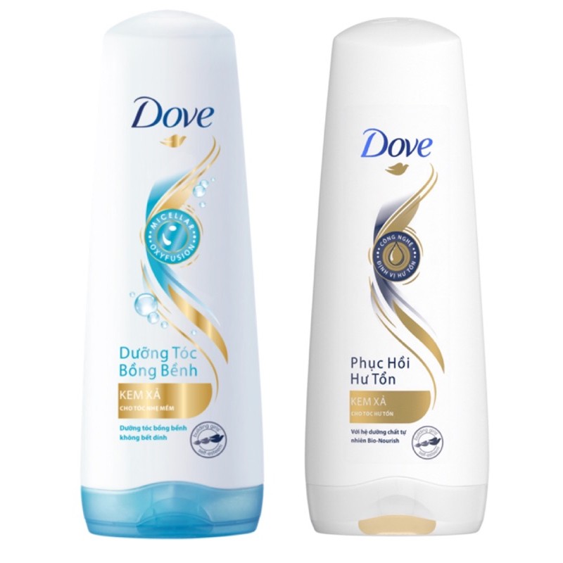 DẦU XẢ DOVE 320G PHỤC HỒI HƯ TỔN/ DƯỠNG TÓC BỒNG BỀNH/ KEM XẢ DOVE