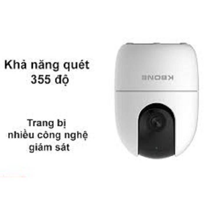 Camera IP Wifi KBONE 2M quay quét xoay 360° KBVISION H21PA H21PW H21P H21W H20W C20 1080p - Tiếng Việt